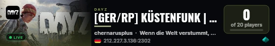 [GER/RP] KÜSTENFUNK | Chernarus ruft live status badge