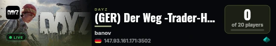 (GER) Der Weg -Trader-Heli-Cars-PVE live status badge