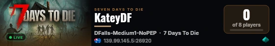 KateyDF live status badge