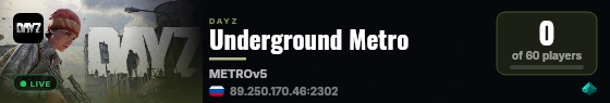 Underground Metro live status badge