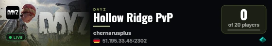Hollow Ridge PvP live status badge