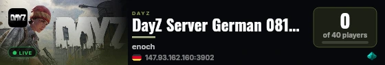 DayZ Server German 0815 Enoch (SV) live status badge