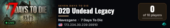 D2D Undead Legacy live status badge