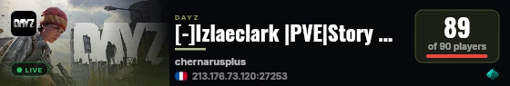 [-]Izlaeclark |PVE|Story Mode|Custom Events live status badge