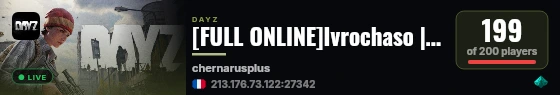 [FULL ONLINE]Ivrochaso |3PP|Party|Loot|Guns|Map | Chenarus live status badge