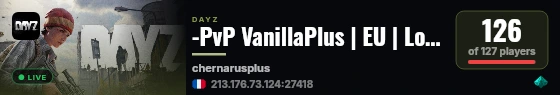 -PvP VanillaPlus | EU | Loot x2 live status badge