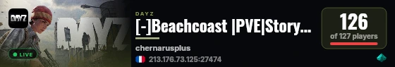 [-]Beachcoast |PVE|Story Mode|Custom Events live status badge