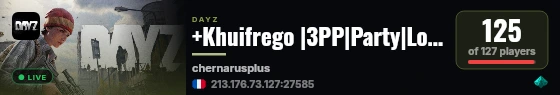 +Khuifrego |3PP|Party|Loot+|Guns+|Map live status badge