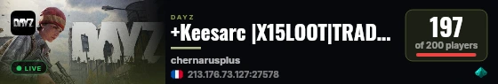 +Keesarc |X15LOOT|TRADER|BOATS|HELIS|EVENTS live status badge