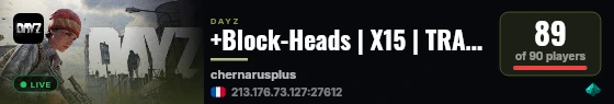 +Block-Heads | X15 | TRADER | HELI | CARS | BUNKERS | Twitch live status badge