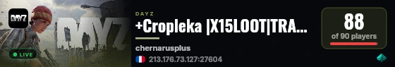 +Cropleka |X15LOOT|TRADER|BOATS|HELIS|EVENTS live status badge