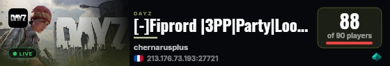 [-]Fiprord |3PP|Party|Loot+|Guns+|Map live status badge