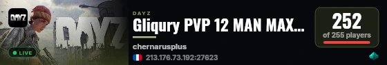 Gliqury PVP 12 MAN MAX|X15LOOT|TRADER|BOATS|HELIS|EVENTS live status badge