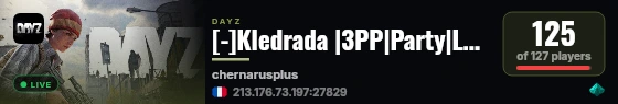 [-]Kledrada |3PP|Party|Loot+|Guns+|Map live status badge