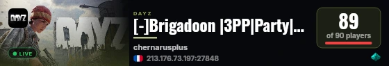 [-]Brigadoon |3PP|Party|Loot+|Guns+|Map live status badge