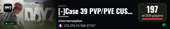 [-]Case 39 PVP/PVE CUSTOM BUILDING | Quests | Cars | Trader | 20x Loot live status badge