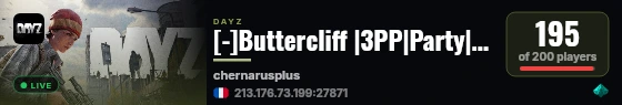 [-]Buttercliff |3PP|Party|Loot+|Guns+|Map live status badge