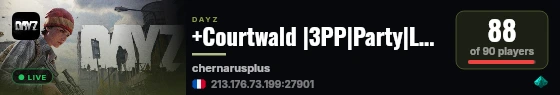 +Courtwald |3PP|Party|Loot+|Guns+|Map live status badge