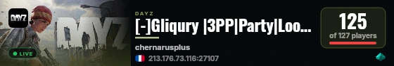[-]Gliqury |3PP|Party|Loot+|Guns+|Map live status badge