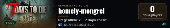 homely-mongrel live status badge