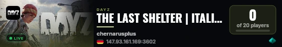 THE LAST SHELTER | ITALIA PvE live status badge