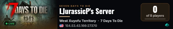 LJurassicP's Server live status badge