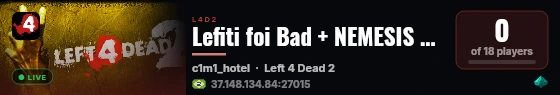 Lefiti foi Bad + NEMESIS EDITION + live status badge