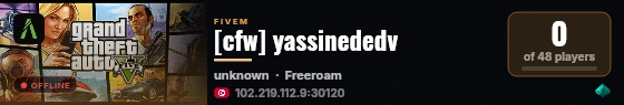 [cfw] yassinededv live status badge