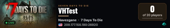 VHTest live status badge