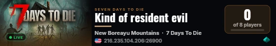 Kind of resident evil live status badge