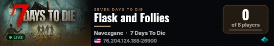 Flask and Follies live status badge
