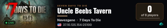 Uncle Beebs Tavern live status badge