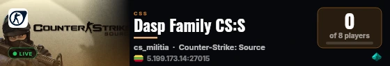 Dasp Family CS:S live status badge