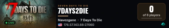 7DAYS2DIE live status badge