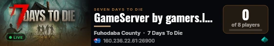 GameServer by gamers.lolipop.jp live status badge