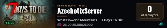 AzeebotixServer live status badge