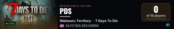 PDS live status badge