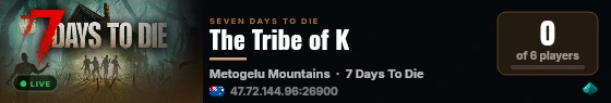 The Tribe of K live status badge