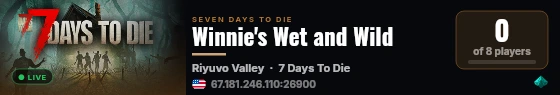 Winnie's Wet and Wild live status badge