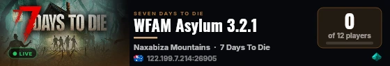 WFAM Asylum 3.2.1 live status badge