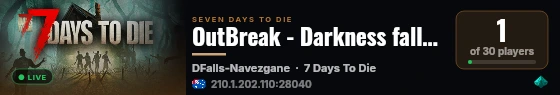 OutBreak - Darkness falls PvE live status badge