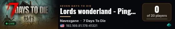 Lords wonderland - Pingperfect.com live status badge