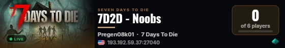 7D2D - Noobs live status badge