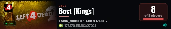Bost [Kings] live status badge