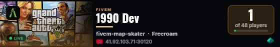1990 Dev live status badge