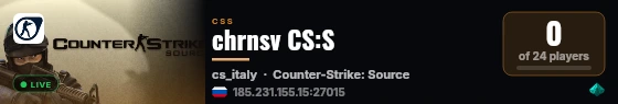 chrnsv CS:S live status badge