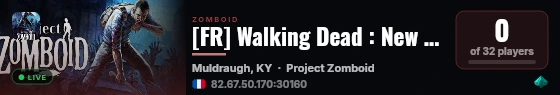 [FR] Walking Dead : New Kentucky live status badge
