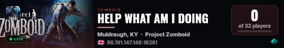 HELP WHAT AM I DOING live status badge