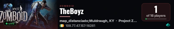 TheBoyz live status badge