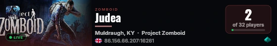Judea live status badge